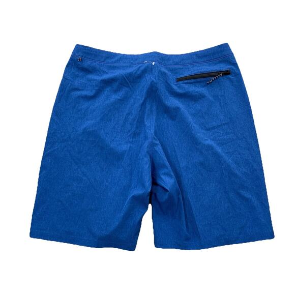 Nike Swim Board Shorts Size 34 NEW Blue 9" Inseam Drawstring Adult 55-8 - Picture 2 of 7